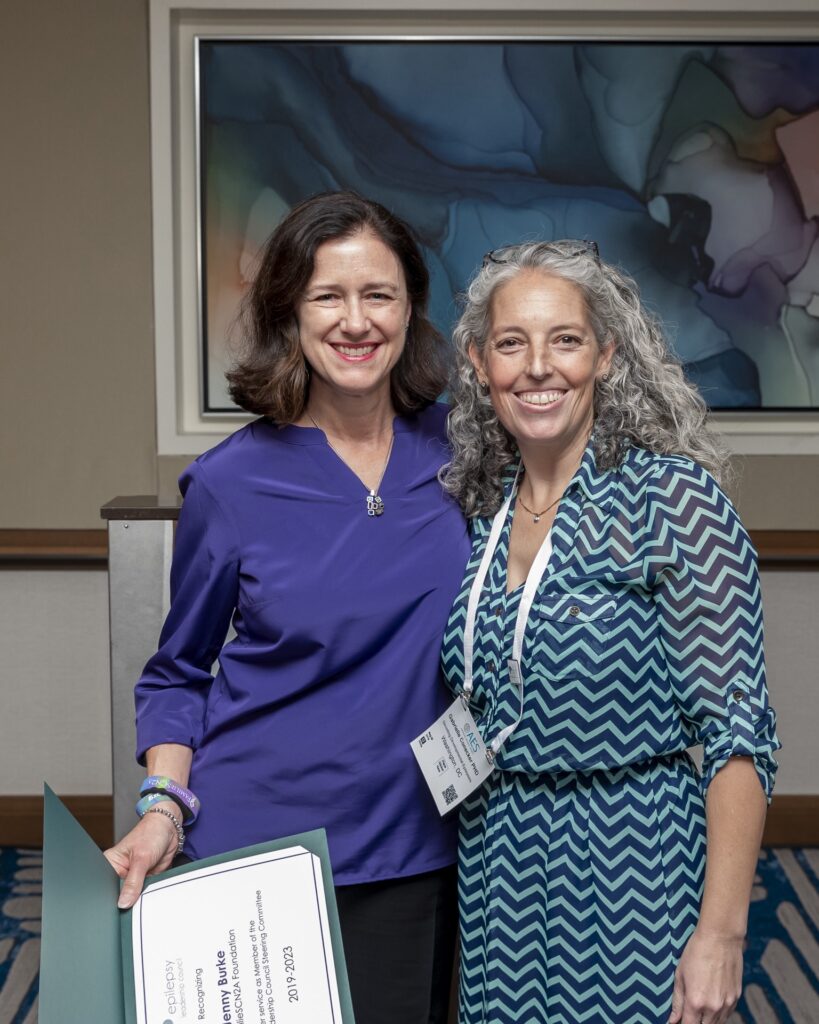 This is the American Epilepsy Society (AES) annual meeting in Orlando, Florida with two colleagues receiving an award
